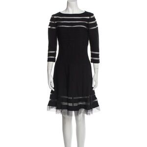 Tadashi Shoji Black Knee Length Dress Size 1X